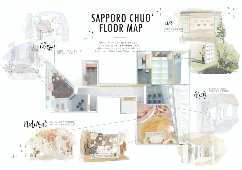 札幌中央店フロアマップ　map　floor