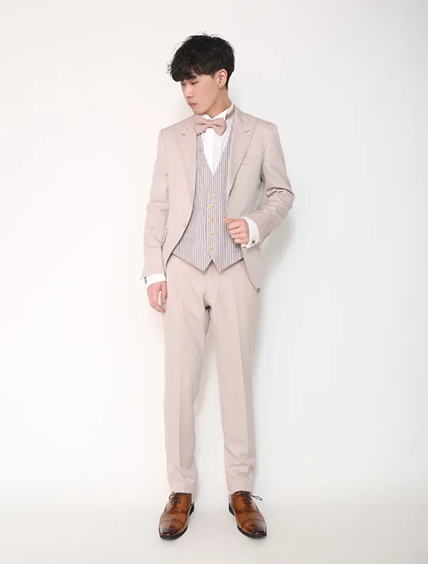 札幌中央店：ピンク×ストライプベスト