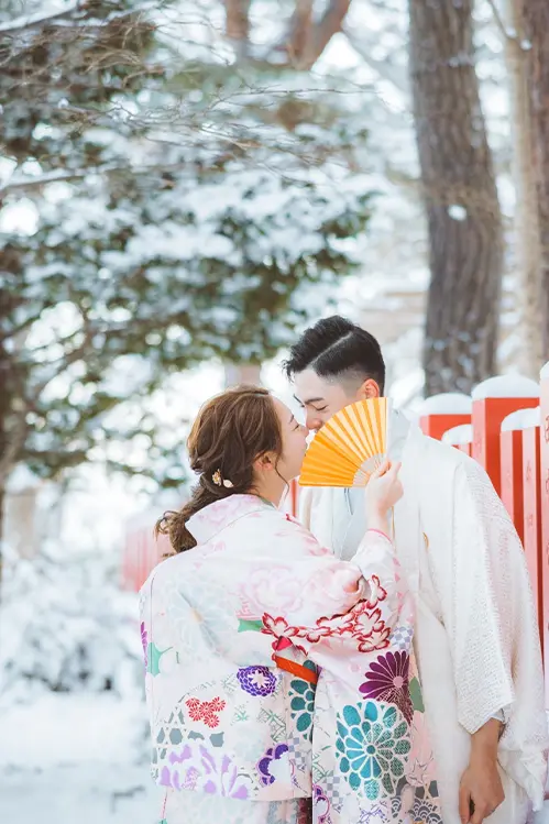 札幌伏見稲荷神社 冬
