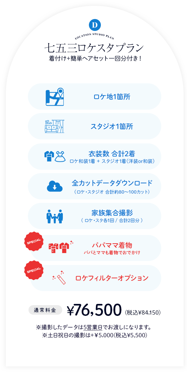 七五三ロケスタプラン