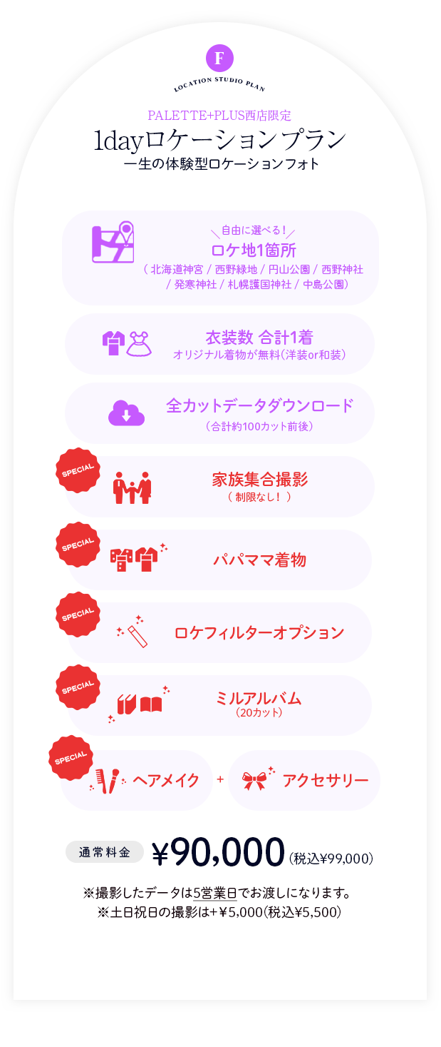 1dayロケーションプラン