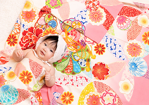 百日写真Baby kimono