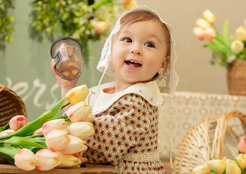 百日写真 BabyTulipWagon