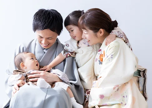 百日写真 bright family