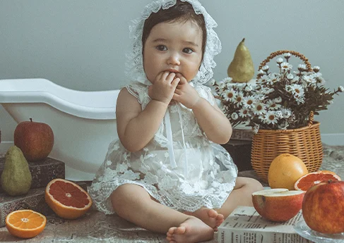 百日写真 antique baby