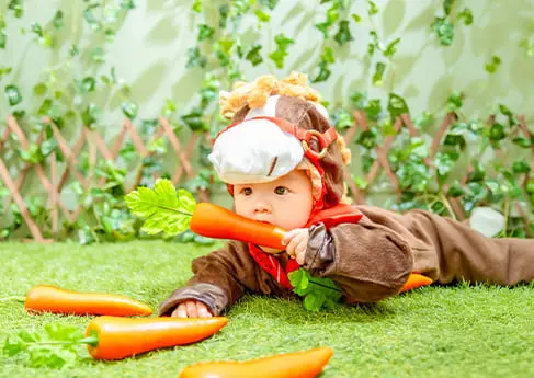 百日写真 A hose loves carrots