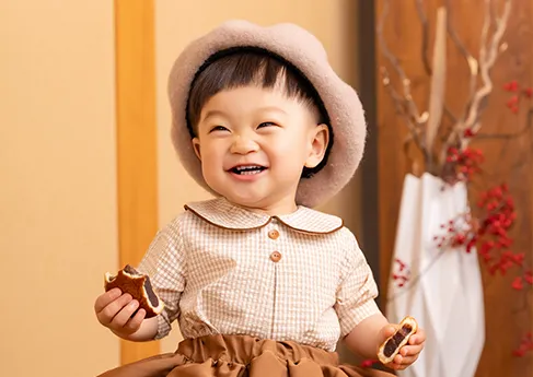 百日写真 あんぱん × 和レトロ