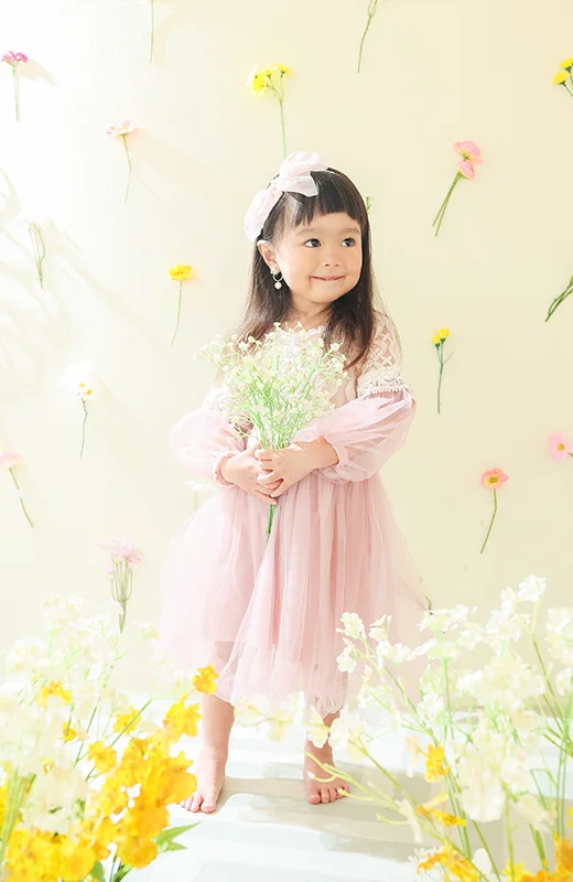 写真工房ぱれっと札幌東店の七五三衣装3歳女の子ドレス(2)