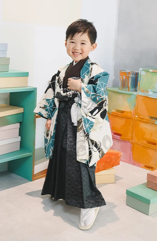 写真工房ぱれっと札幌東店の七五三衣装3歳男の子和装(8)