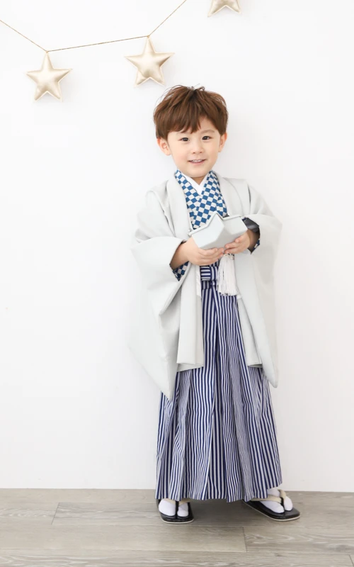 写真工房ぱれっと札幌西店の七五三衣装3歳男の子和装(1)