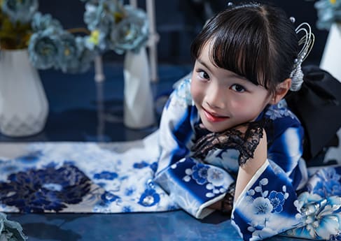 七五三写真 Indigo Blue