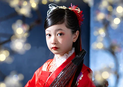 七五三写真 鏡花水月