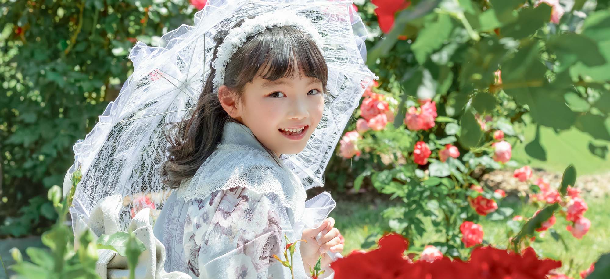 大通公園バラ園ロケ(1)