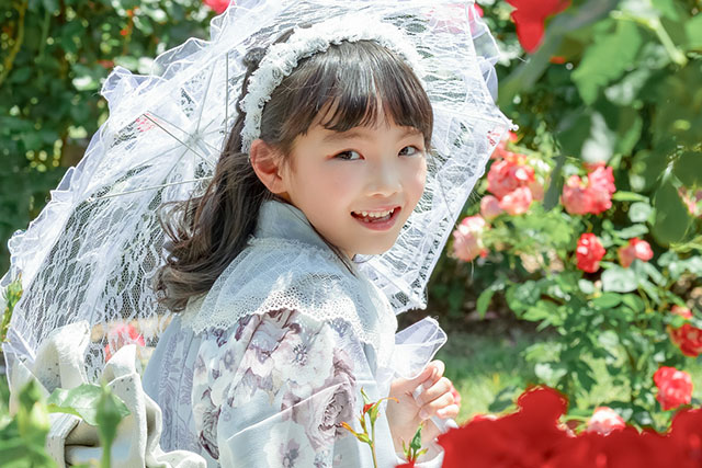 大通公園バラ園ロケ(1)