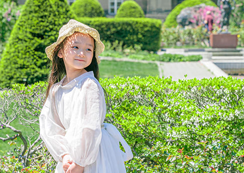 七五三写真 大通公園洋装ロケ