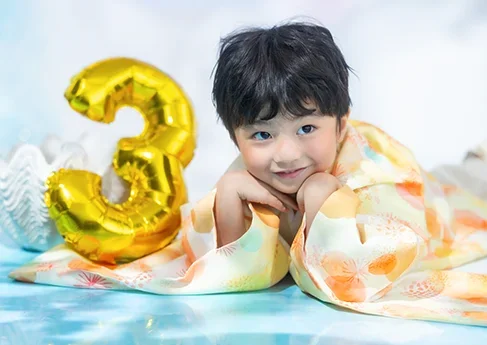 七五三写真 Sunglasses -orange- BDver