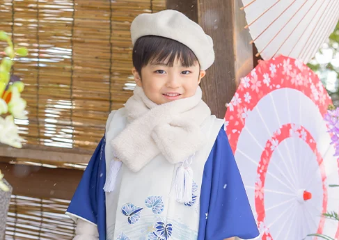 七五三写真 諏訪神社×冬