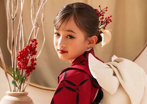 七五三写真 紅凛