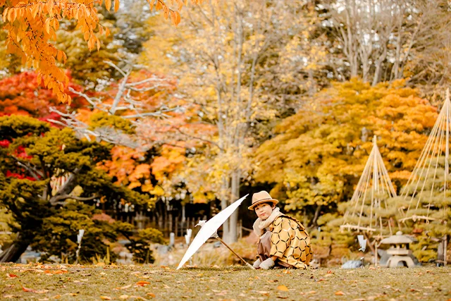 中島公園紅葉ロケ(1)