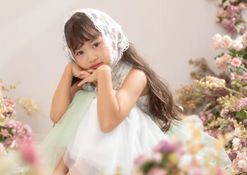 七五三写真 floral