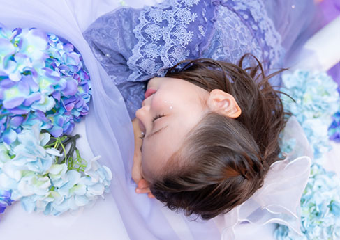 七五三写真 hydrangea