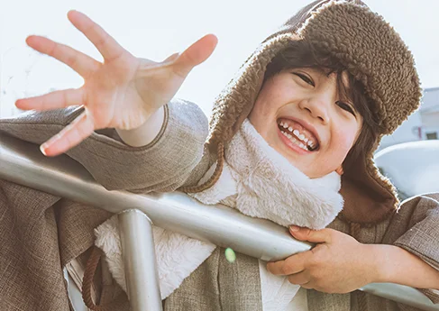 七五三写真 西岡八幡宮 冬ロケ