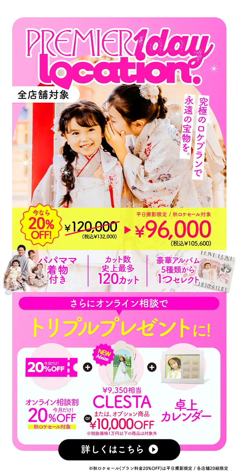 キッズロケーションの今月キャンペーン