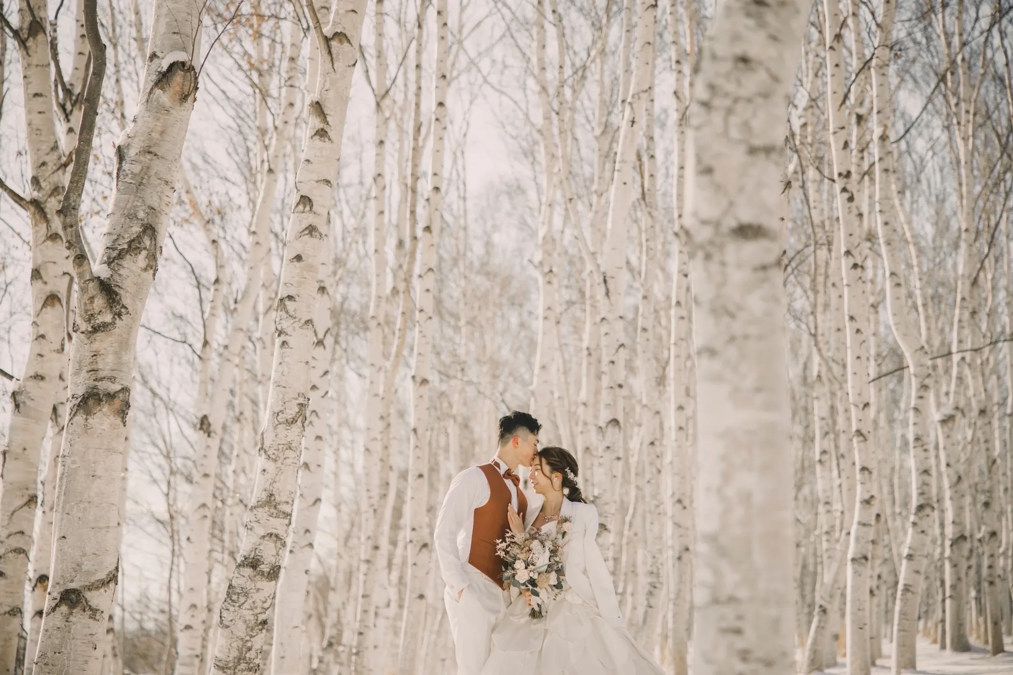 札幌のフォトウェディング 写真工房ぱれっとで撮影