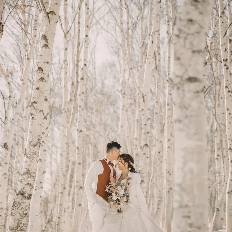 札幌のフォトウェディング 写真工房ぱれっとで撮影