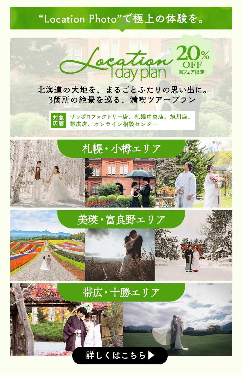 今月のロケーションプランのキャンペーン