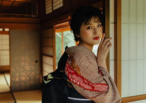 成人写真「傘花」