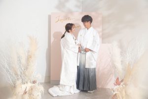 帯広のスタジオでフォトウェディング