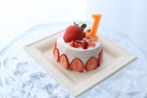 1歳のお誕生日はスマッシュケーキでお祝い！！