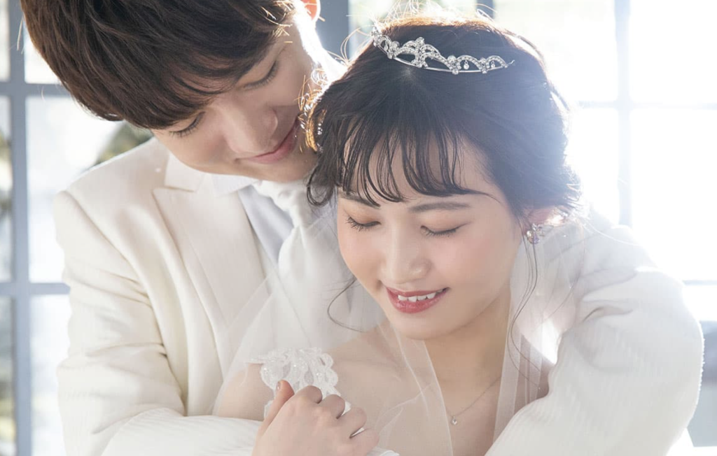 札幌のスタジオでフォトウェディング