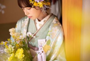The ideal of wearing a kimono and taking pictures in the studio comes true! Introducing recommended wedding kimono☆