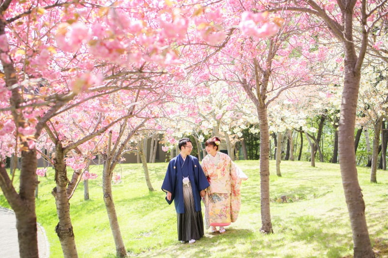 結婚写真をロケーションで