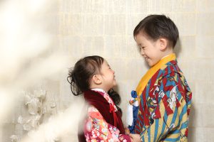 札幌のスタジオで七五三記念撮影