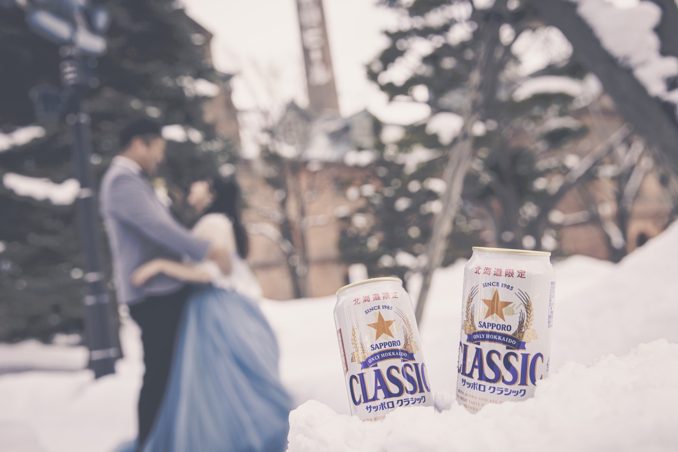 ブライダルフォト】神奈川から旅行でお越しのお二人!! ビールを持ち込みいただきサッポロビール園でのロケーションレポート・:* ｜写真工房ぱれっとサッポロ ファクトリー店
