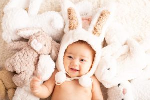 【サッポロファクトリー店 】今年の干支うさぎのなりきりベビー大人気･:*