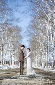 【Bridal】ロケーションフォト📸白樺並木【帯広店】