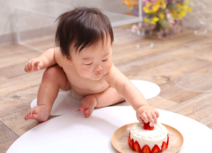 【ファクトリー店】新定番！1歳のお誕生日はスマッシュケーキで･:*