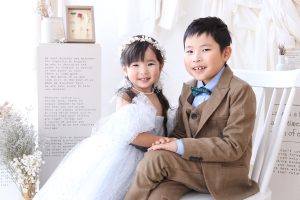 (3歳女の子新作ドレス編)七五三記念で撮影に来てくれたお友達をご紹介⭐️【写真工房ぱれっと函館北斗店】