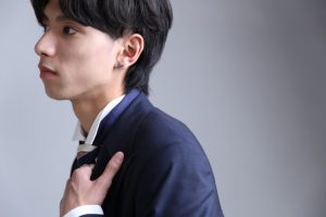 メンズも毎日撮影の予約を頂いており、大人気！成人の記念を袴とタキシードで