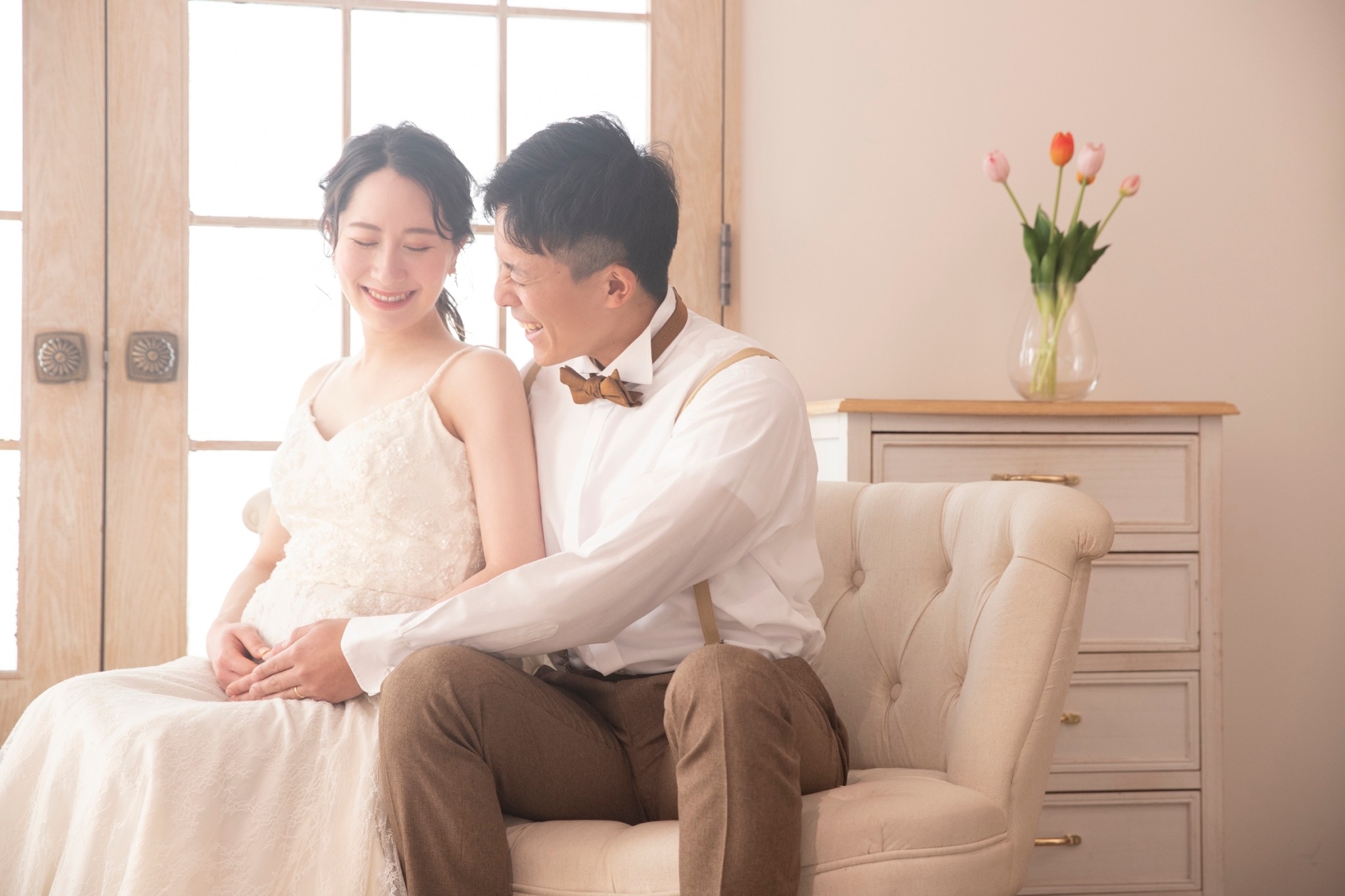 妊婦さんも安心！幸せなマタニティウエディングフォト