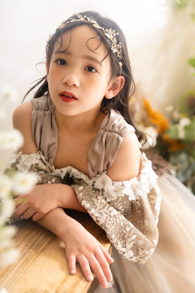 七五三　撮影　女の子　ドレス　洋装　大通店