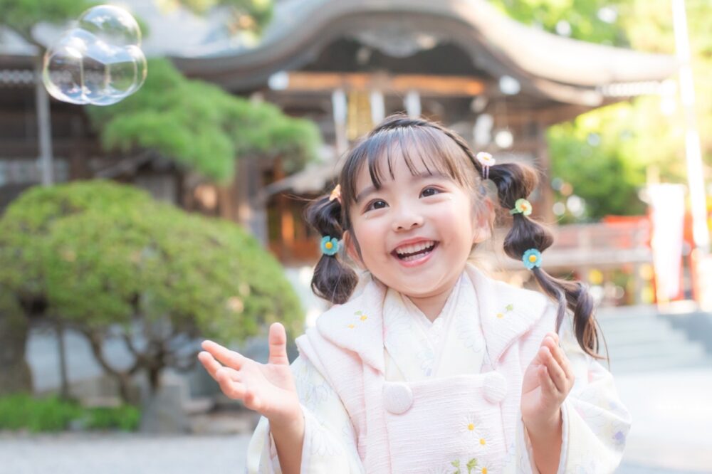 女の子　ロケ　お出かけ　着物　和装　撮影　ヘアアレンジ　函館