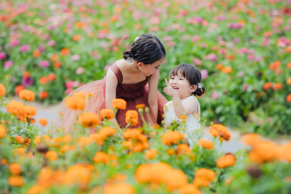 女の子　公園　写真　撮影　記念　ドレス　旭川　ロケ