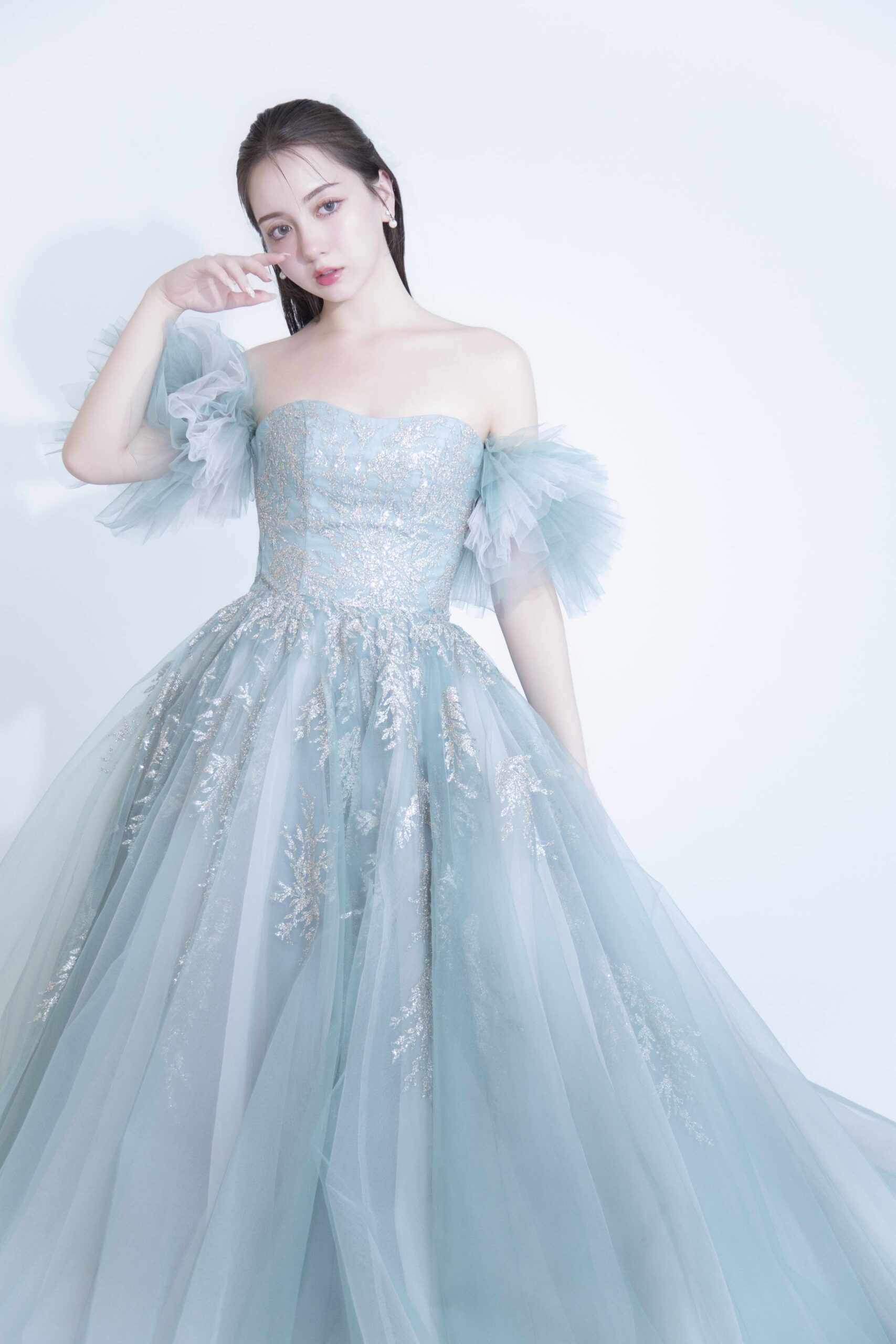 婚礼　撮影　ウェディングフォト　ブライダル　スタジオ　ブルードレス