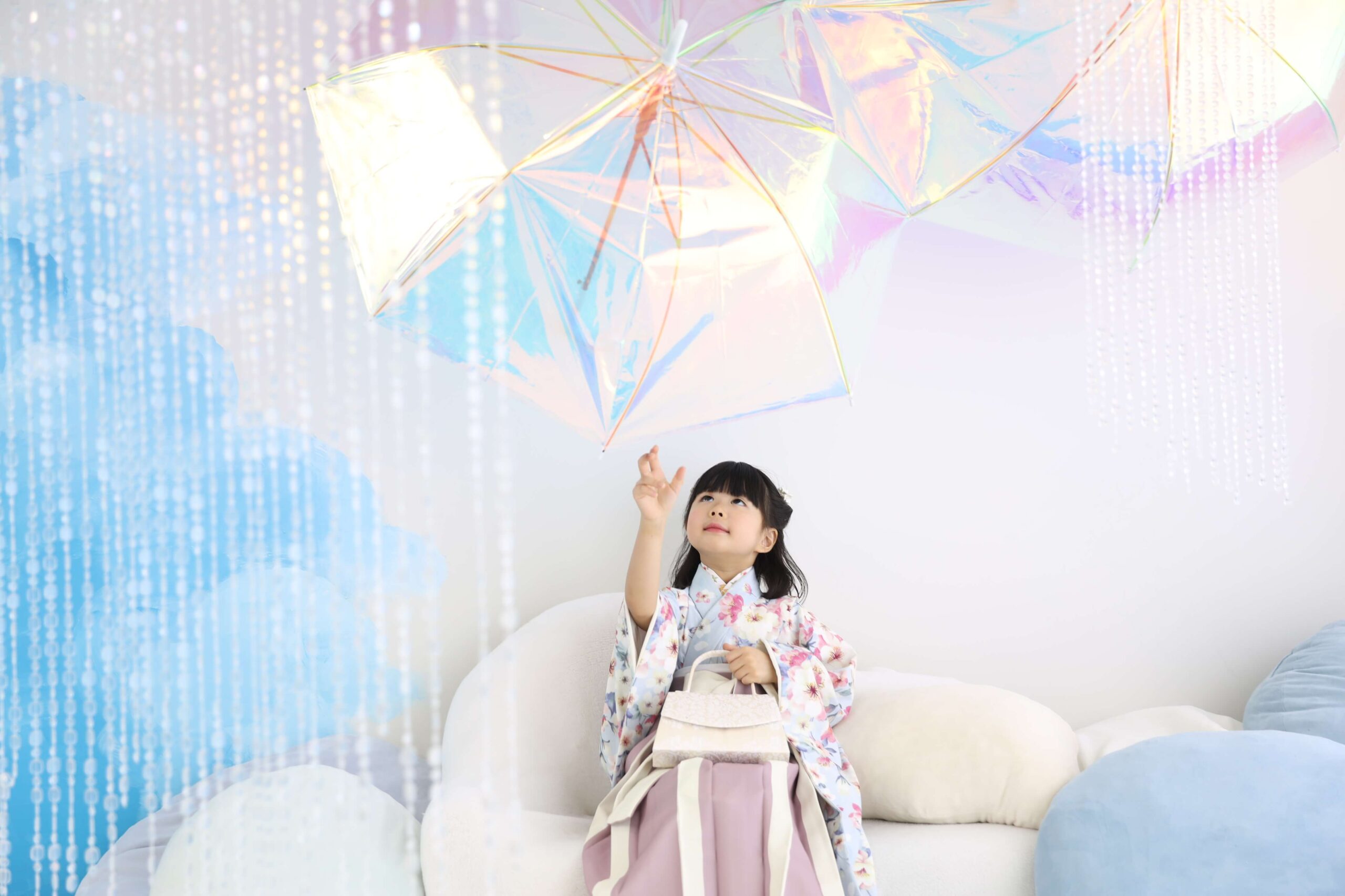 女の子　記念　撮影　スタジオ　スタジオ撮影　和装　和服　袴　振袖