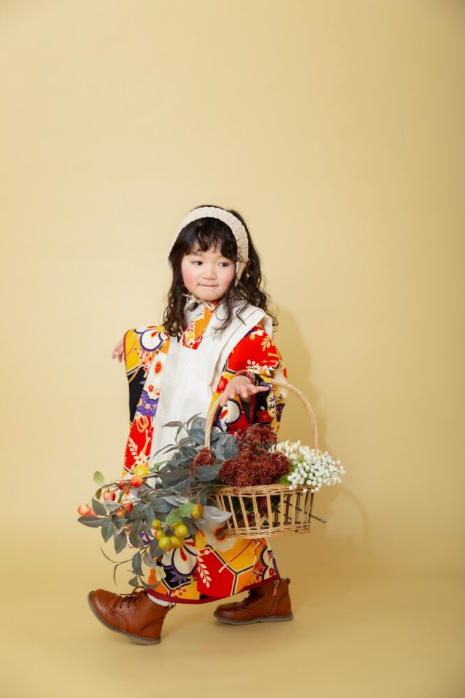 七五三　撮影　女の子　和装　旭川店